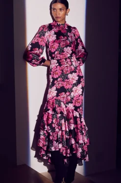 MISA Los Angeles AUDREY DRESS> Wedding Guest|Long-sleeve