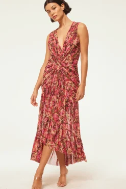 MISA Los Angeles AVA DRESS> Wedding Guest|Jersey & Mesh