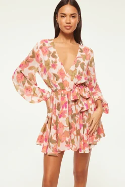 MISA Los Angeles CARIA DRESS> Wedding Guest|Long-sleeve