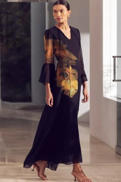 MISA Los Angeles CLAIRE DRESS> Wedding Guest|Long-sleeve