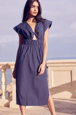 MISA Los Angeles CLAUDINE DRESS> Cut-out|Midi