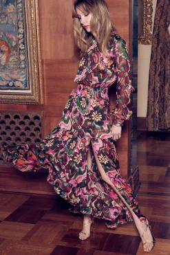 MISA Los Angeles DAPHNE DRESS> Wedding Guest|Long-sleeve