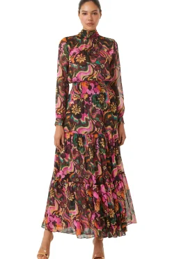 MISA Los Angeles DAPHNE DRESS> Wedding Guest|Long-sleeve
