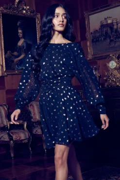 MISA Los Angeles DAVIE DRESS> Wedding Guest|Long-sleeve