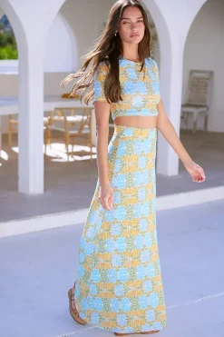 MISA Los Angeles EKAT SKIRT> Matching Sets|Jersey & Mesh