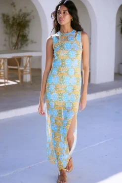 MISA Los Angeles FERNANDA DRESS> Jersey & Mesh|Misa Classics