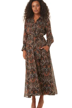 MISA Los Angeles INES DRESS> Wedding Guest|Long-sleeve