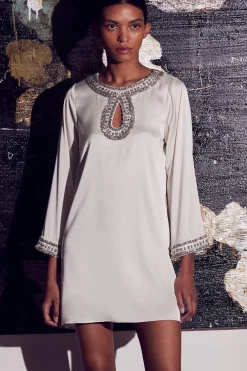 MISA Los Angeles IVY DRESS> Wedding Guest|Long-sleeve