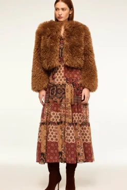 MISA Los Angeles JORDYN FAUX FUR JACKET><noscript><img width=