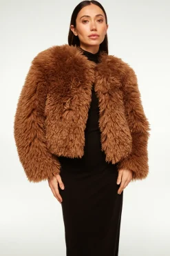 MISA Los Angeles JORDYN FAUX FUR JACKET><noscript><img width=