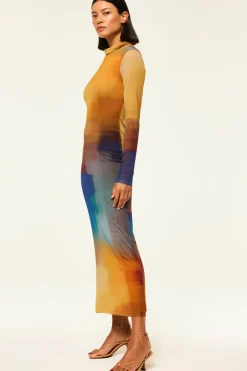 MISA Los Angeles LIV DRESS> Wedding Guest|Jersey & Mesh