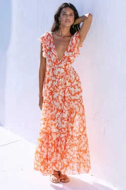 MISA Los Angeles SEPTIMA DRESS> Cut-out|Maxi