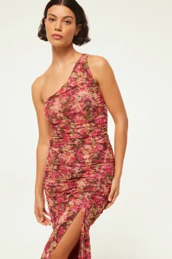 MISA Los Angeles SIRENA DRESS> Wedding Guest|Jersey & Mesh