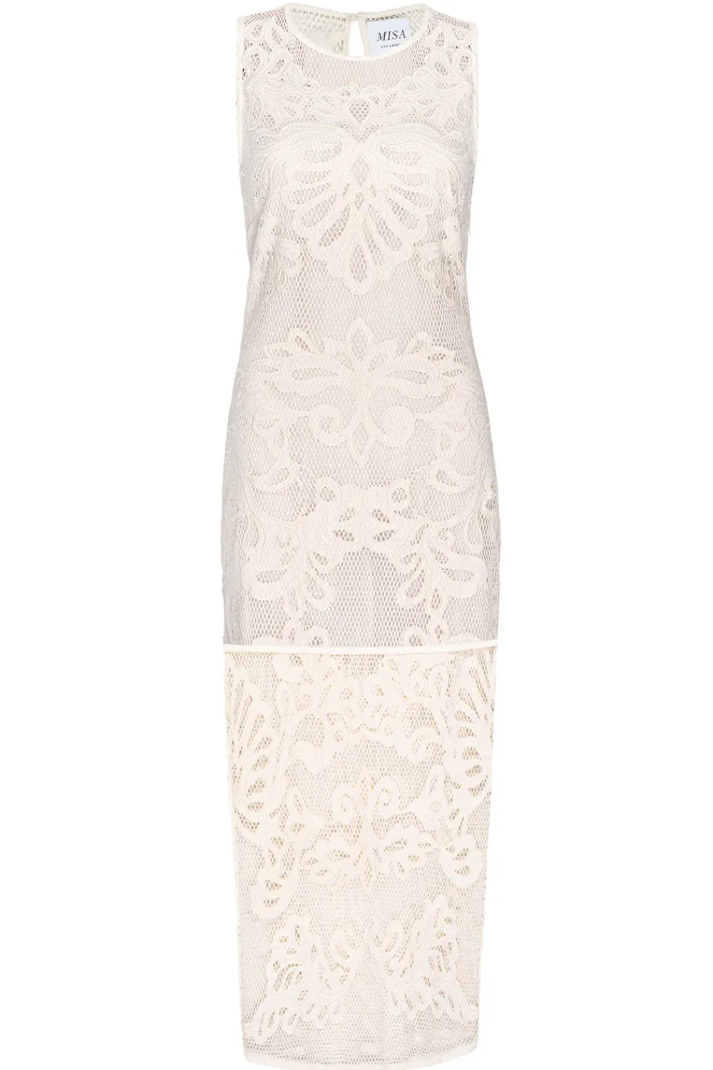 MISA Los Angeles SOFANDEH DRESS> Classic White|Midi
