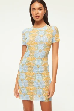 MISA Los Angeles VINA DRESS> Jersey & Mesh|Mini