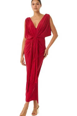 MISA Los Angeles XENIA DRESS> Wedding Guest|Jersey & Mesh