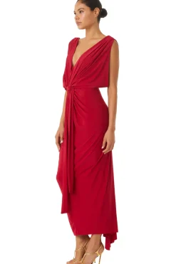 MISA Los Angeles XENIA DRESS> Wedding Guest|Jersey & Mesh